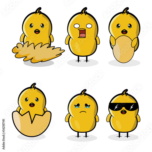 set of smileys chicken