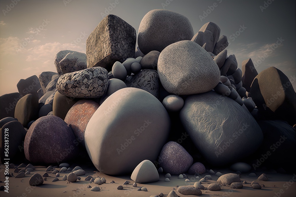 stones, boulders, and debris are all types of hard rock. Generative AI