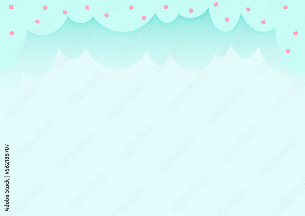 Solid blue sweet background with blue clouds on top Solid blue sweet background with blue clouds on top