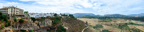 Panoramic view on surrounding mountains in Ronda, Spain on October 23, 2022