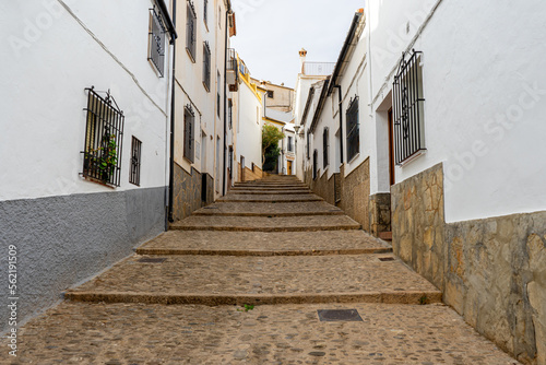 Walking on white cozy streets in Ronda, Spain on October 23, 2022 © Vitali