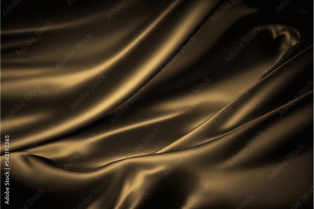 Fototapeta premium gold luxury silk background, Crumpled gold satin texture background or elegant wallpaper design, background, Generative AI