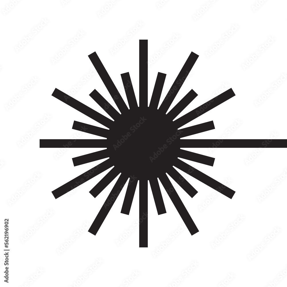 Obraz premium laser beam icon, vector illustration