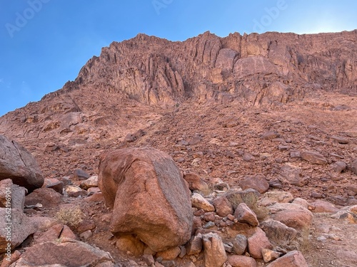 red rock canyon of mt sinai