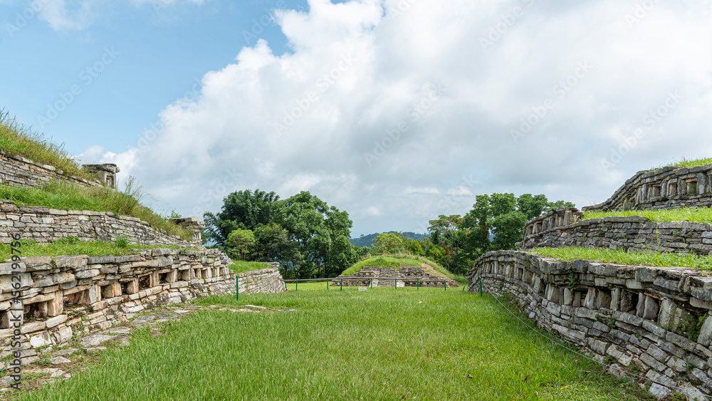 Antiguas ruinas totonacas de Yohualichán en México