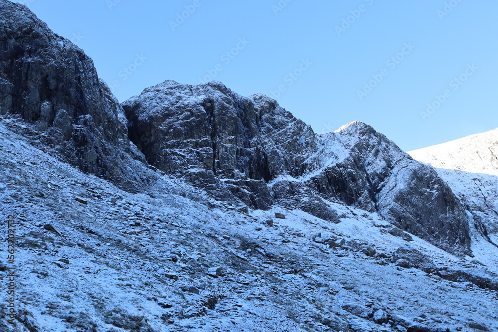 Snowdonia glyderau carneddau cwm idwal ogwen winter