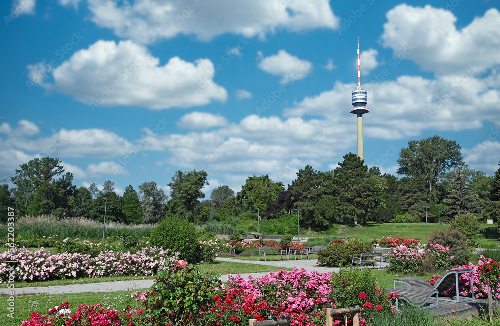 Obraz premium Tv tower in Donaupark Vienna