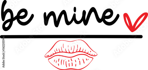 Be Mine Hugs and Kisses Svg