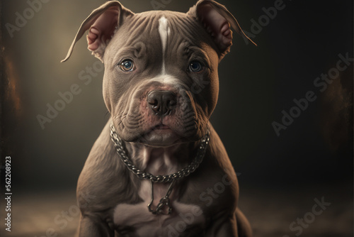 American Bully Puppy, Baby, Babe, Dog (Cute Breed Pet)