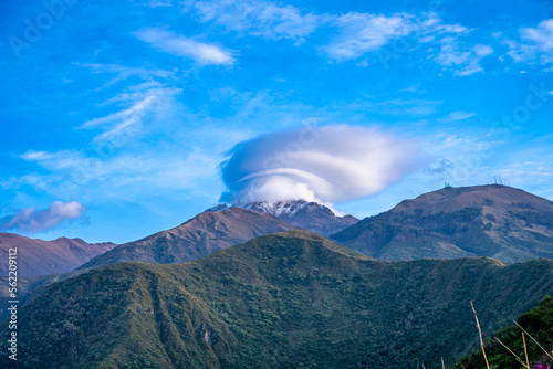 Cotacachi Volcano in Ecuadorian Andes in South America