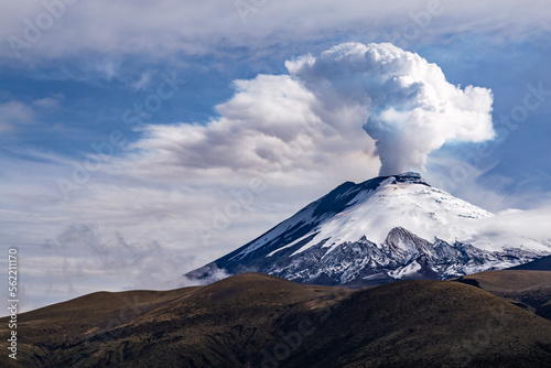 Cotopaxi in eruption
