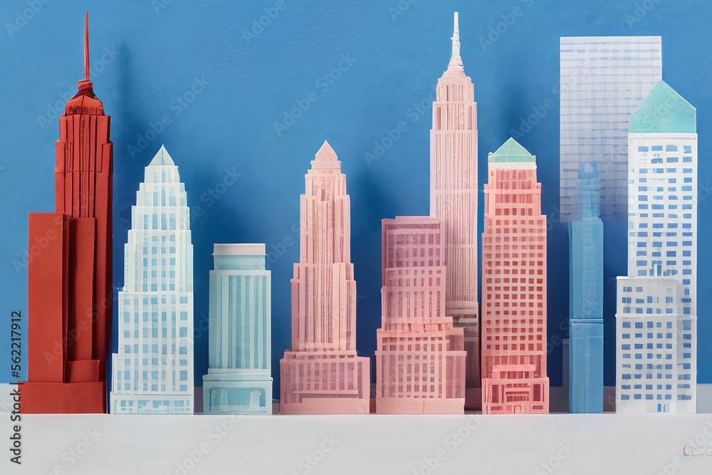 Origami New York Cityscape