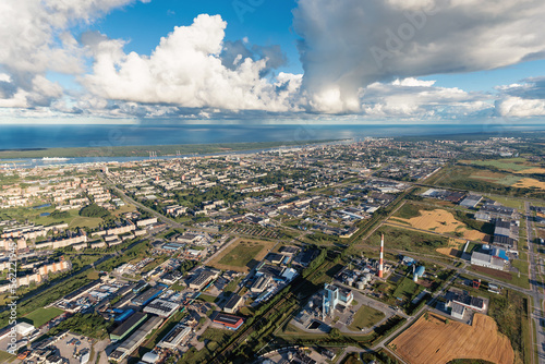 A bird's eye view of the port city