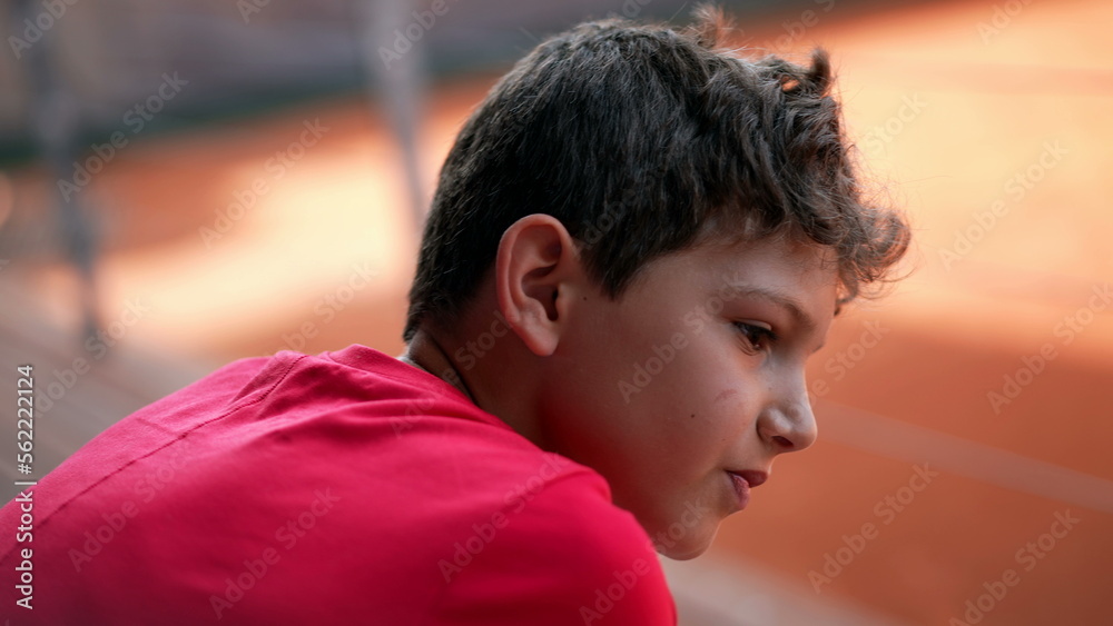 Spectator Child watching sport game match Spectator Child watching sport game match