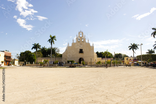 Cathedral of Tekit, former convent of San Antonio de Padua. Church in Tekit, Yucatan, Mexico, December 28, 2022