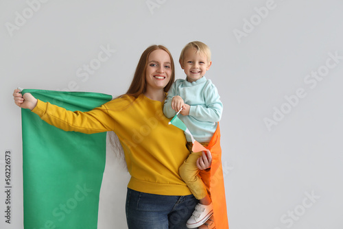 Beautiful woman with her li...