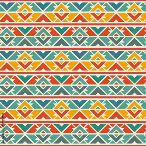 Tribal border seamless pattern