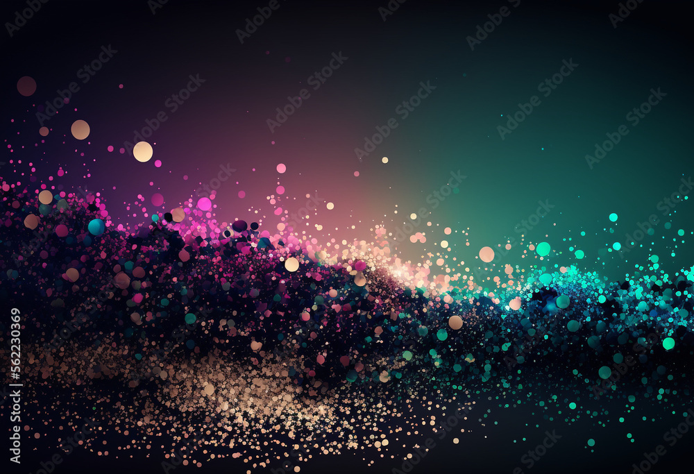 Neon Glitter: An AI-Generated, Abstract Render of Glamorous Luxury Neon Glitter: An AI-Generated, Abstract Render of Glamorous Luxury
