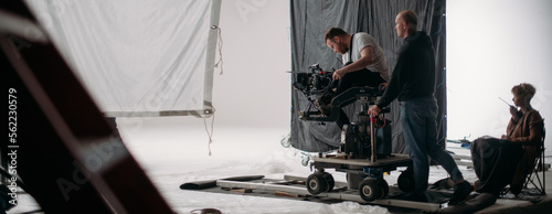 Fotografi Film set, monitors and modern shooting equipment