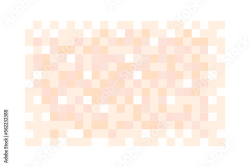Censor blur effect. Skin toned pixel texture on transparent background. Mosaic pattern hiding face, nude body or another unwanted, prohibited, adult only or privacy content