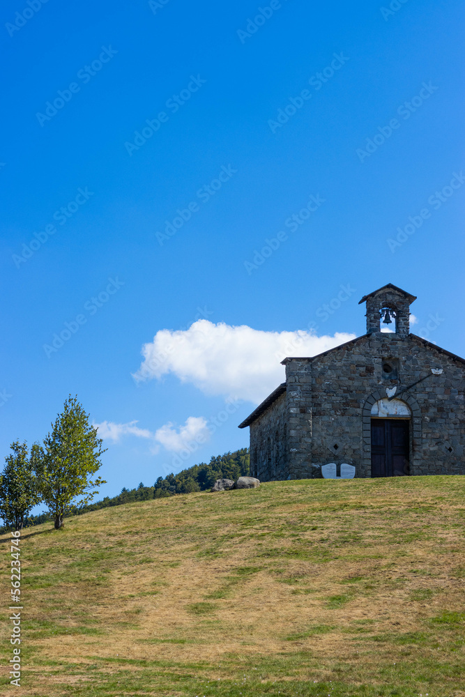 Hills around the Church of the Madonna dell'Orsaro, Parma, Italy Hills around the Church of the Madonna dell'Orsaro, Parma, Italy