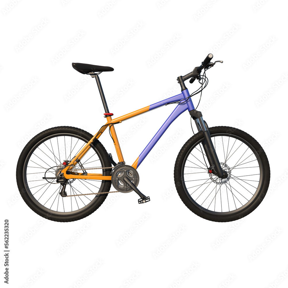 Bicycle 3 - Lateral view png