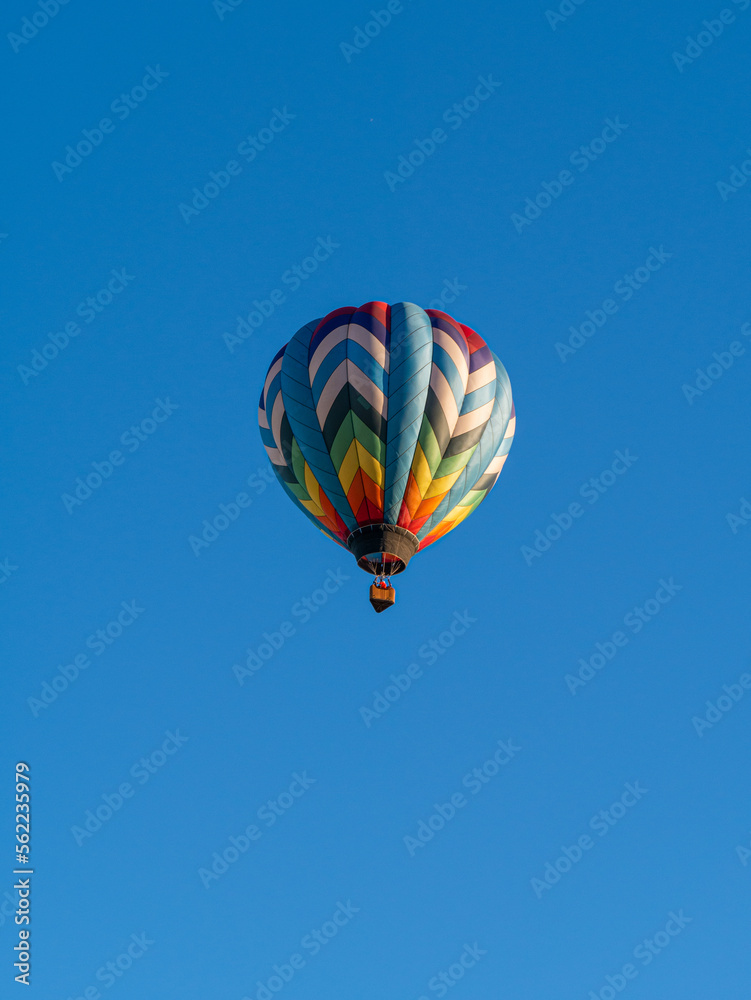 Hot air balloons rising