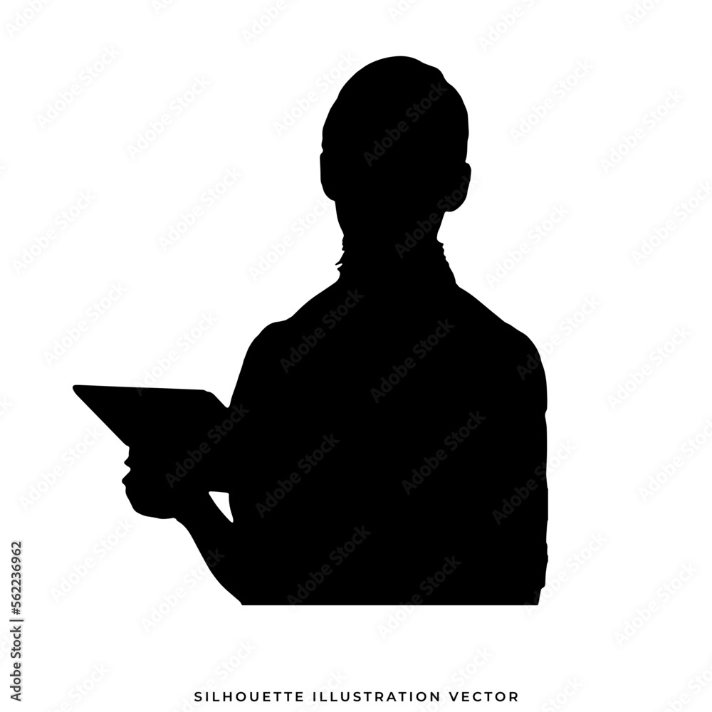profile silhouette person vector illustration profile silhouette person vector illustration