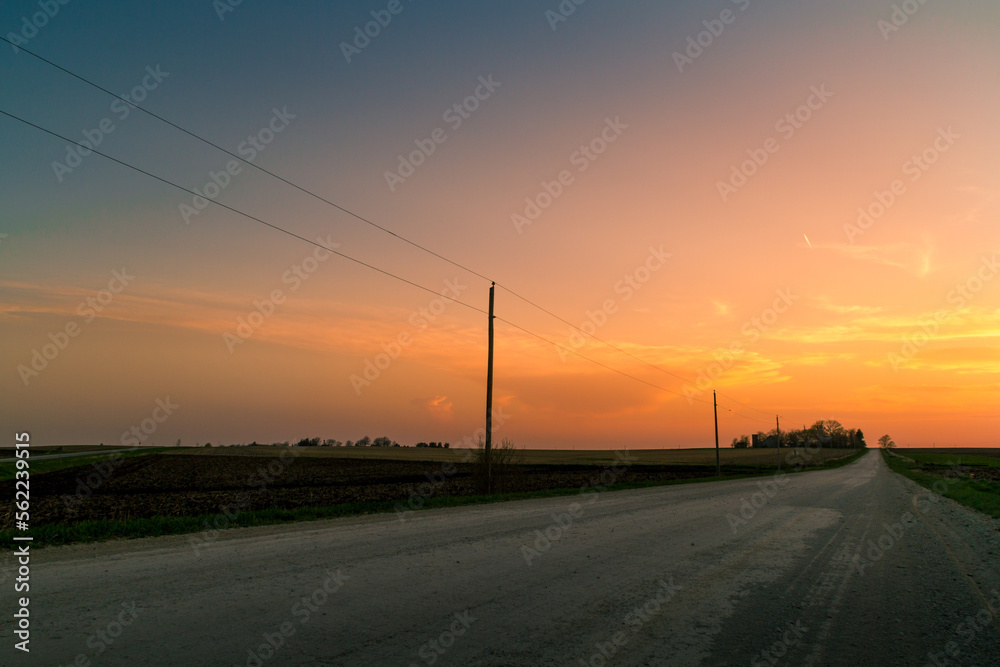 Rural American Road