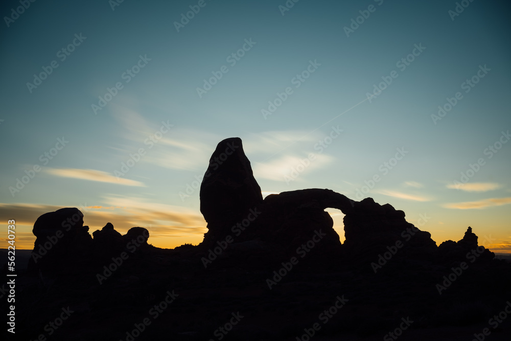 Arches National Park Sunset Silhouette 