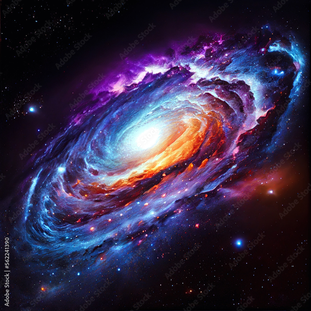 Psychedelic cosmic galaxy - By Generative AI Psychedelic cosmic galaxy - By Generative AI