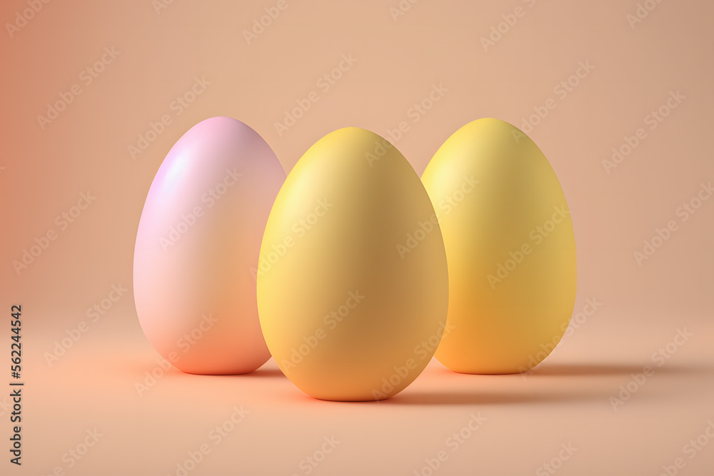 Happy Easter background, minimalistic background for Easter, Generative, Generative AI, Artificial Intelligence Happy Easter background, minimalistic background for Easter, Generative, Generative AI, Artificial Intelligence