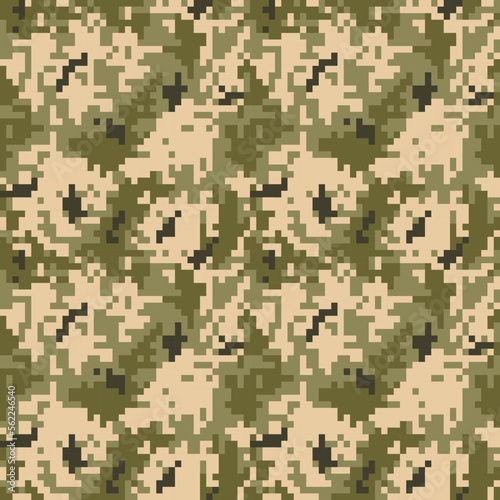Camouflage military pixel