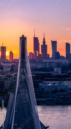 Obraz na płótnie Warszawa w salonie