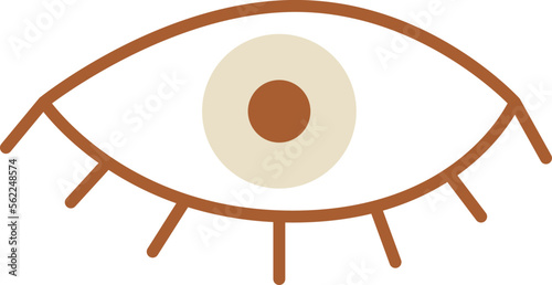 Eye flat icon Fortune teller Foresight Magical arts