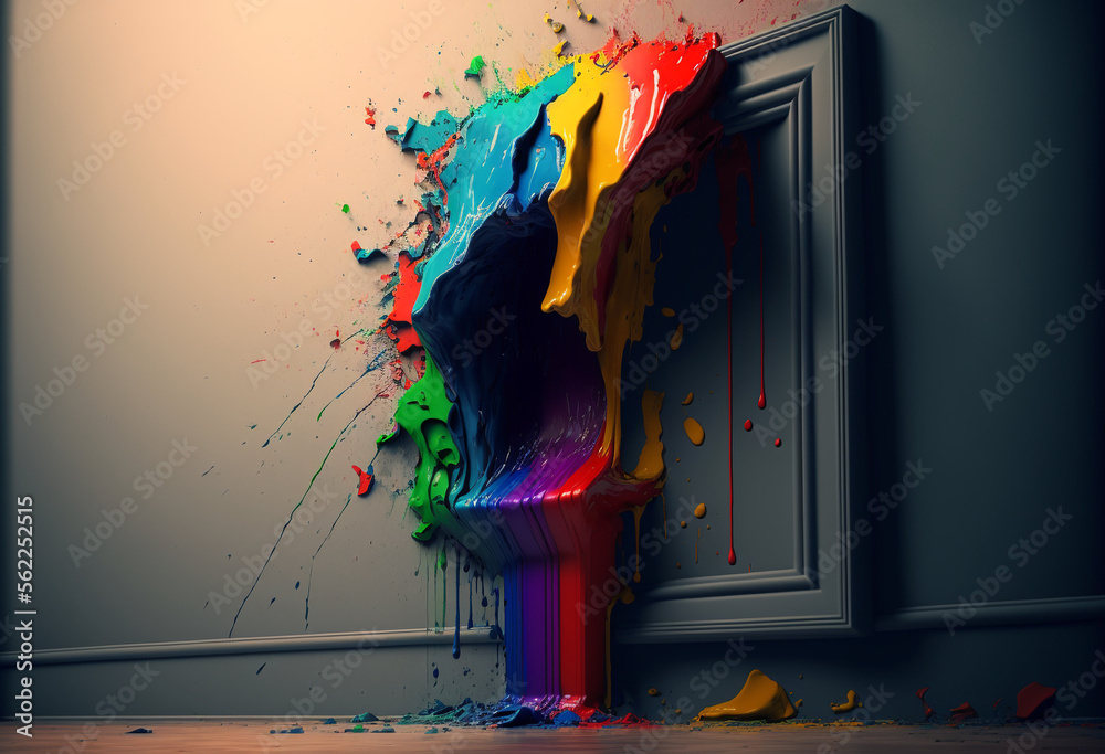 Premium AI Image | Abstract Street Art Mural The Street Symphony