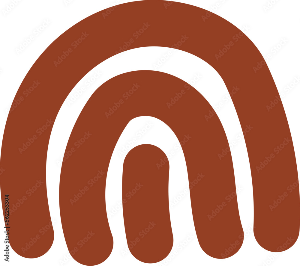 Curvy abstract shape illustration Curvy abstract shape illustration