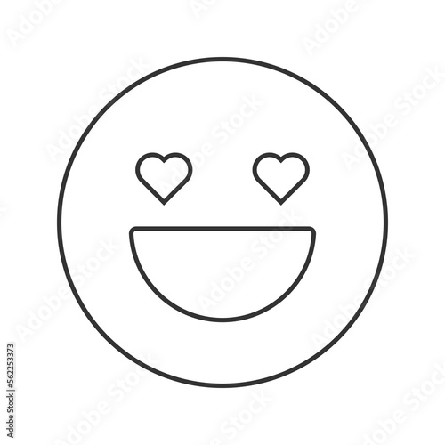 Free Download Emotional happiness vector icon. Line sign for mobile concept and web design. Symbol, logo illustration. Vector graphics - GFXLoad