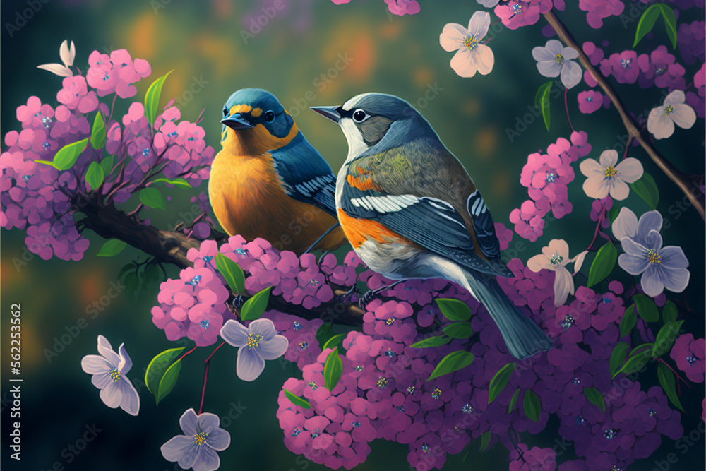 Chirping into Spring: The Return of our Feathered Friends (ai generated)