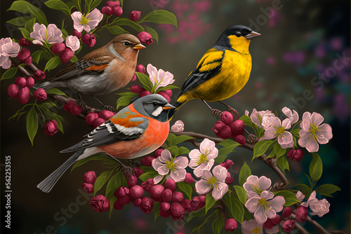 Chirping into Spring: The Return of our Feathered Friends (ai generated) © Djomas