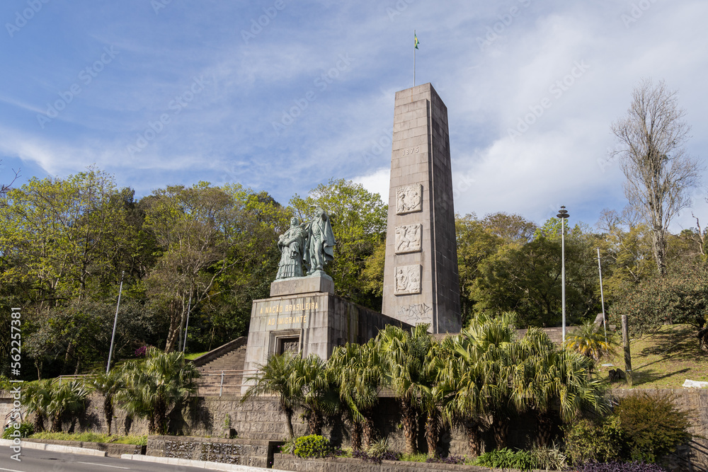 Obraz premium Monument to the Immigrant in Caxias do Sul, Rio Grande do Sul, Brazil - A historic landmark honoring Italian immigrants