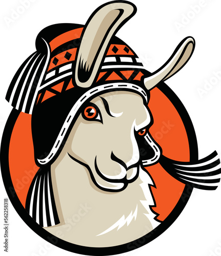 Llama Wearing a Chullo Hat