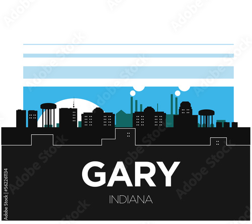 Gary Indiana Skyline photo