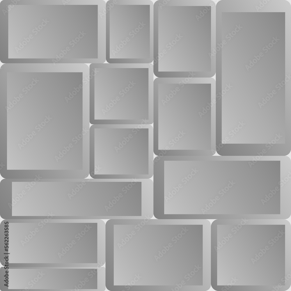 Block grey brick wall seamless pattern for texture background backdrop wallpaper. Vector illustration. Abstract background of brick masonry, running masonry, texture of grey brick wall. Block grey brick wall seamless pattern for texture background backdrop wallpaper. Vector illustration. Abstract background of brick masonry, running masonry, texture of grey brick wall.