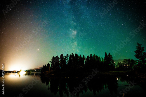 Lake house Milky Way 