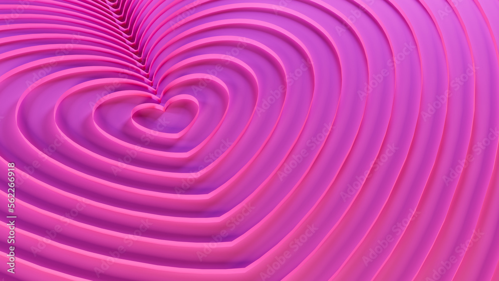 3d illustration of decorative background of hearts of different sizes of violet color to be used in material about romance 3d illustration of decorative background of hearts of different sizes of violet color to be used in material about romance