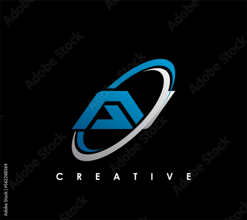 AV Letter Initial Logo Design Template Vector Illustration