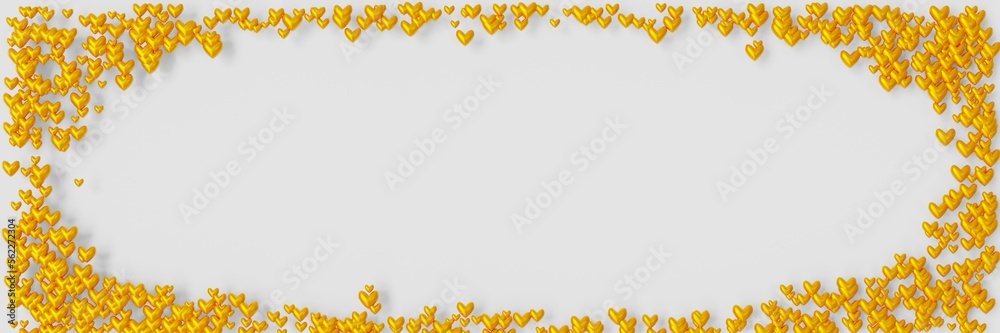 Valentine's Day Background: Frame with cute little colorful hearts (3D Rendering) Valentine's Day Background: Frame with cute little colorful hearts (3D Rendering)