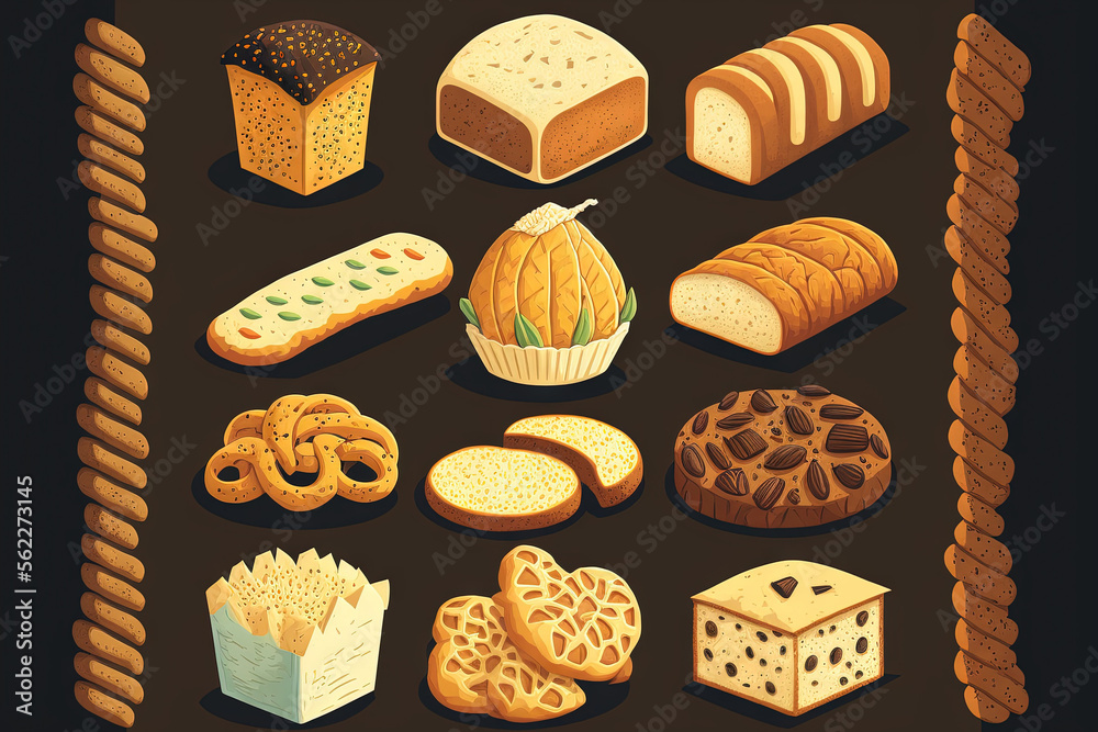 many kinds of bread. Generative AI