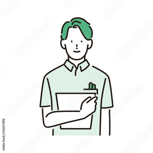 介護イメージ：若い男性介護職員